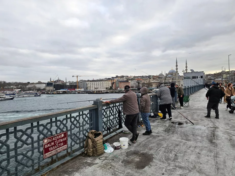 Fishing from the Galata Bridge