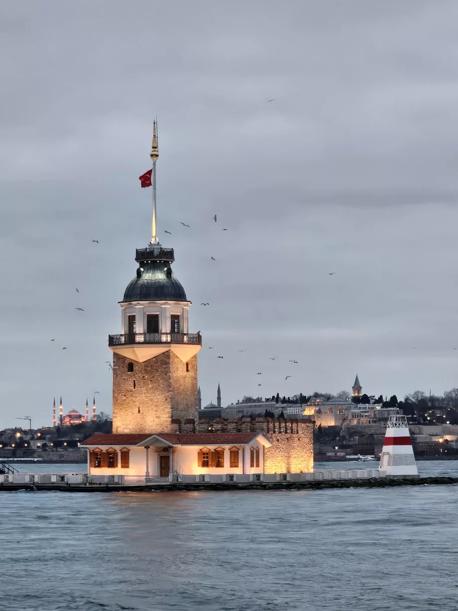 Maiden Tower in the early evening