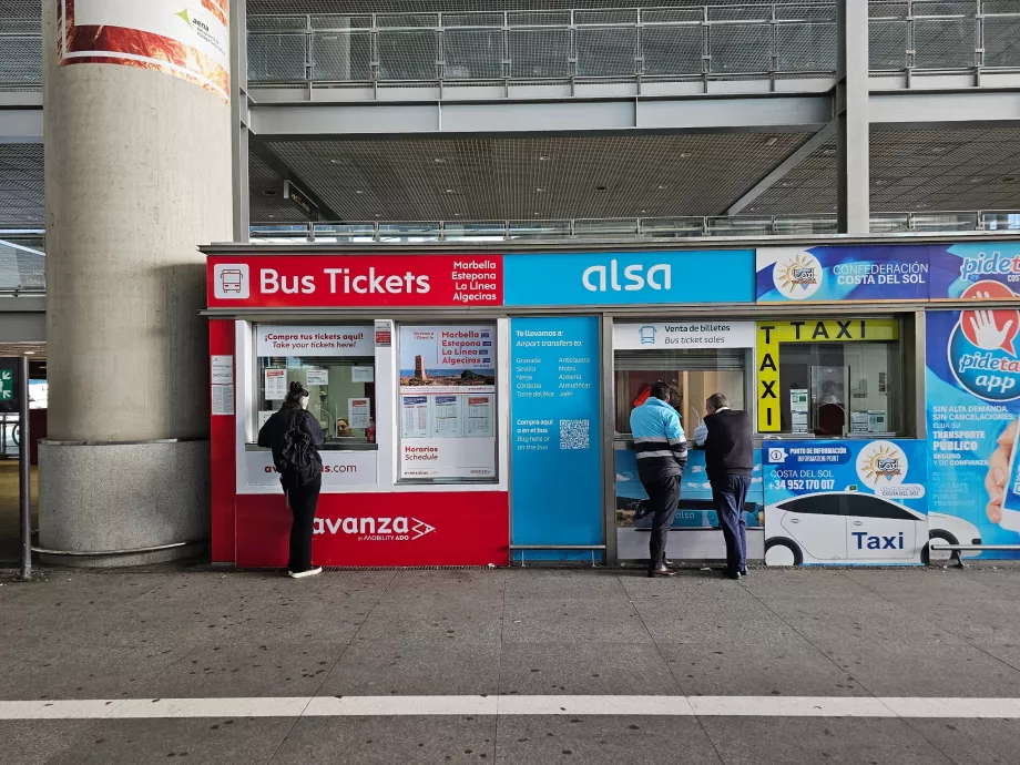 Long-distance coach ticket offices