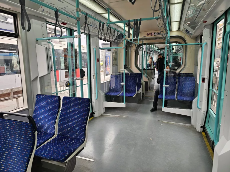 Tram interior