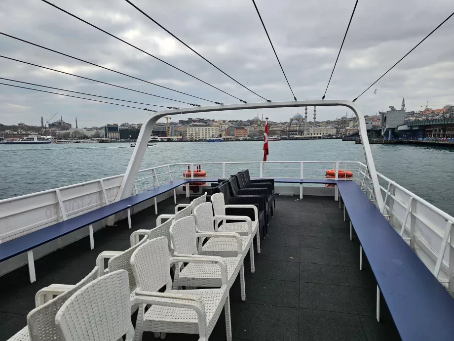 Upper deck of the ship on the Maiden Tower