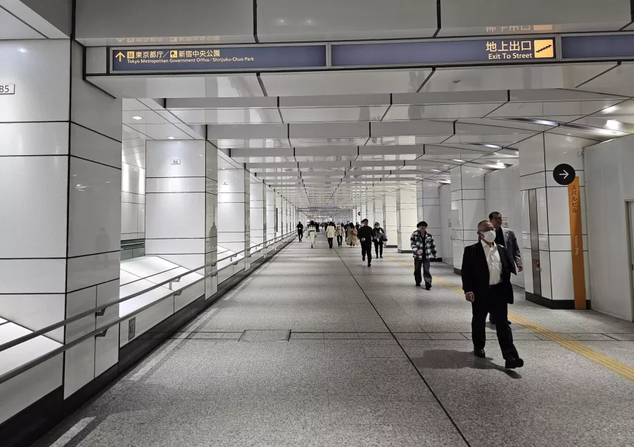 Journey from Shinjuku Station to Tokyo Metropolitan Government Building