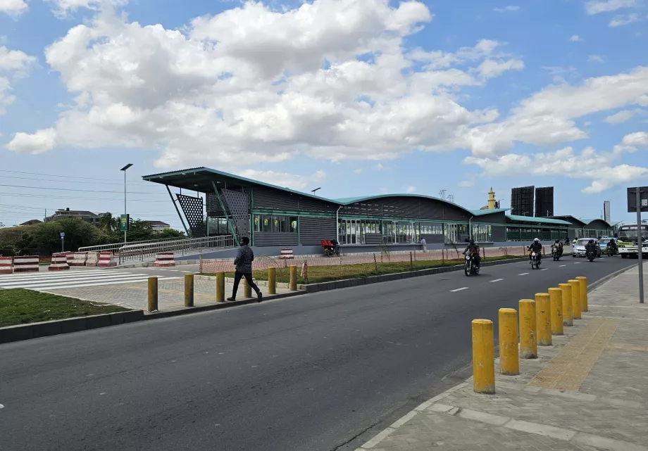 UDART bus stop on the main road