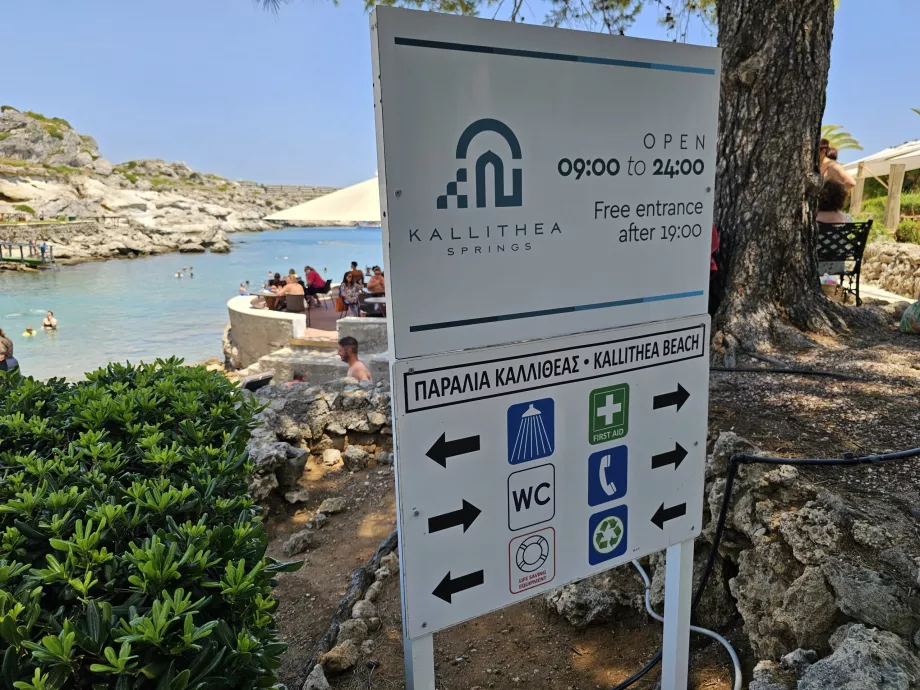 Opening hours Kallithea Springs