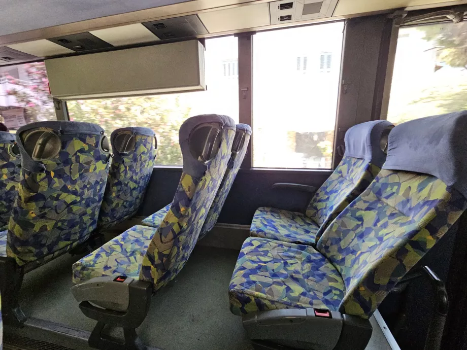 Interior of KTEL buses