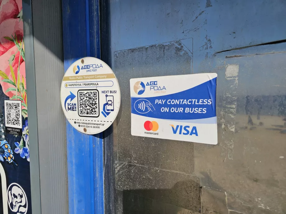 Contactless payments on DES Roda buses