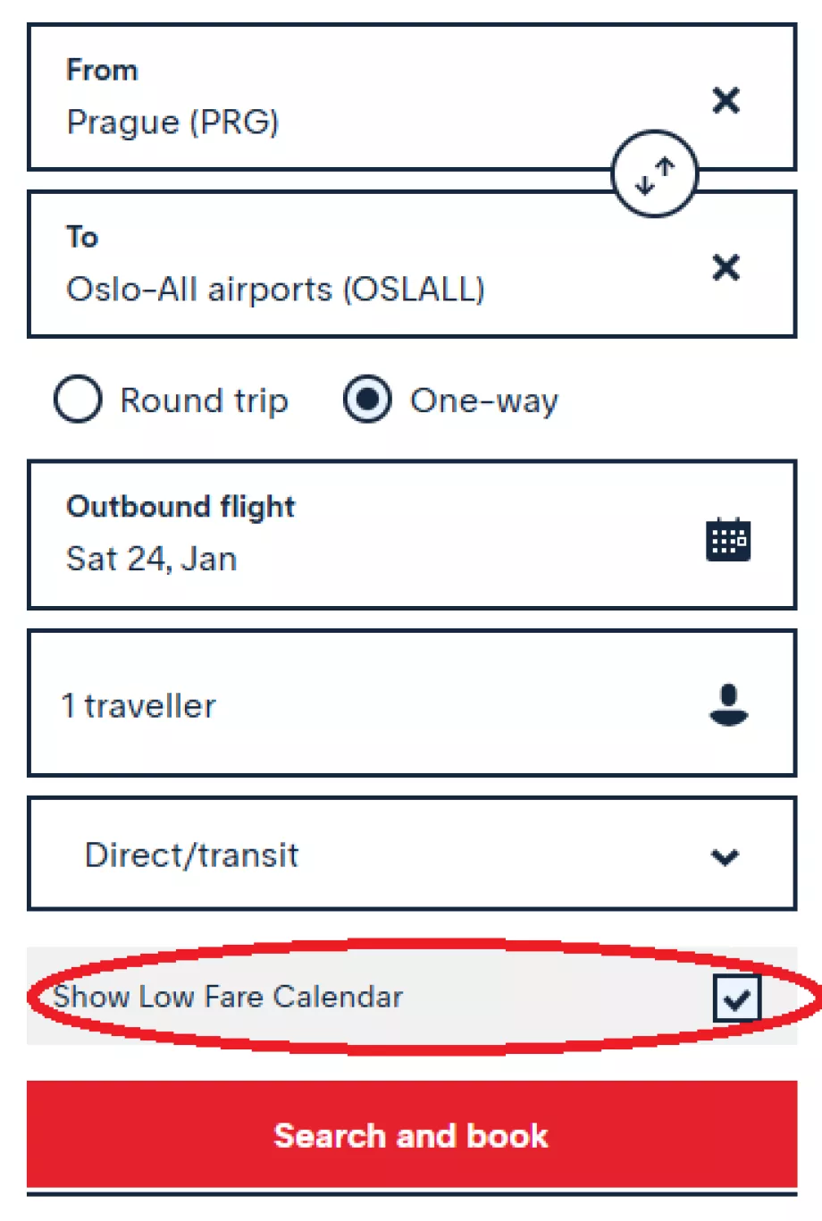 To enter a promo code you need to open the cheap flights calendar