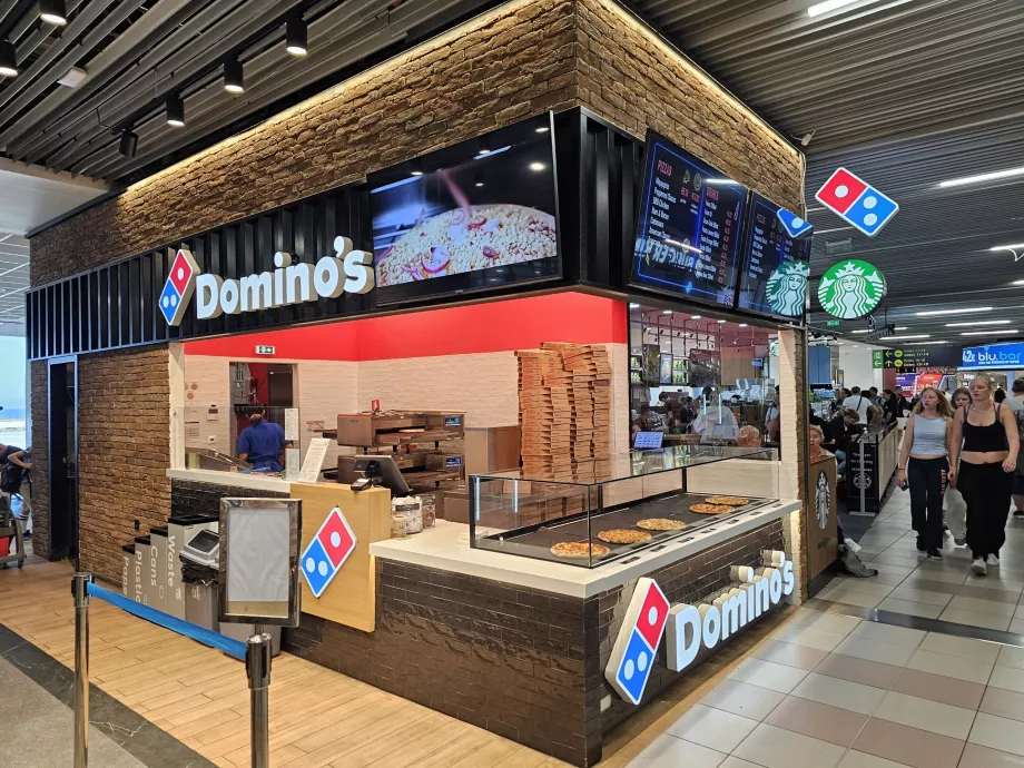 Domino's and Starbucks, transit zone
