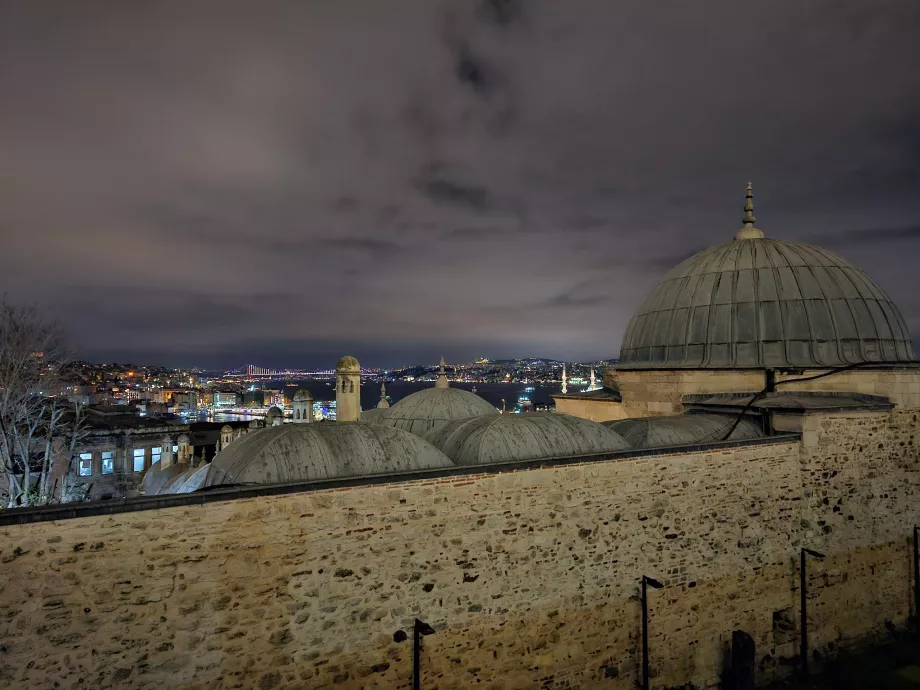 Suleiman Mosque, view of Istanbul