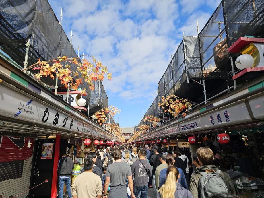 The road to Senso-ji Temple