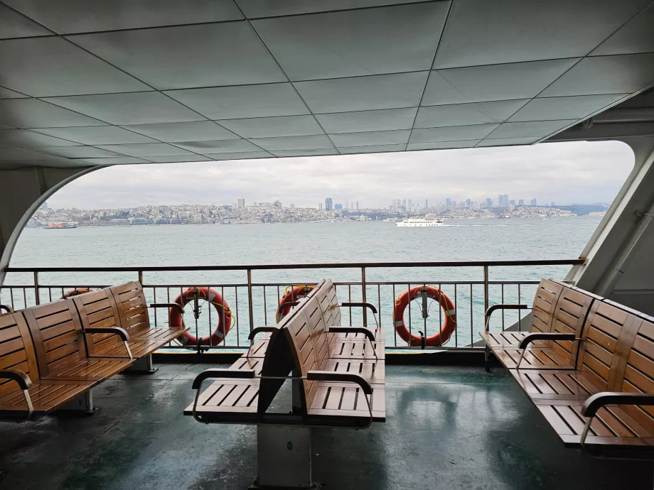 Outside deck on the ferry
