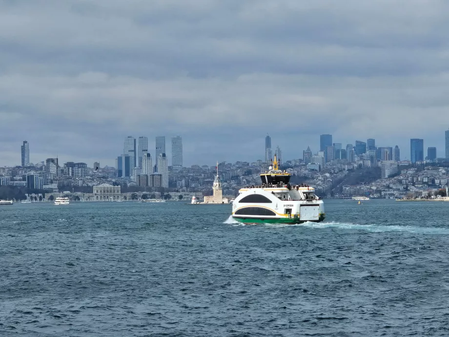 Ferries across the Bosphorus