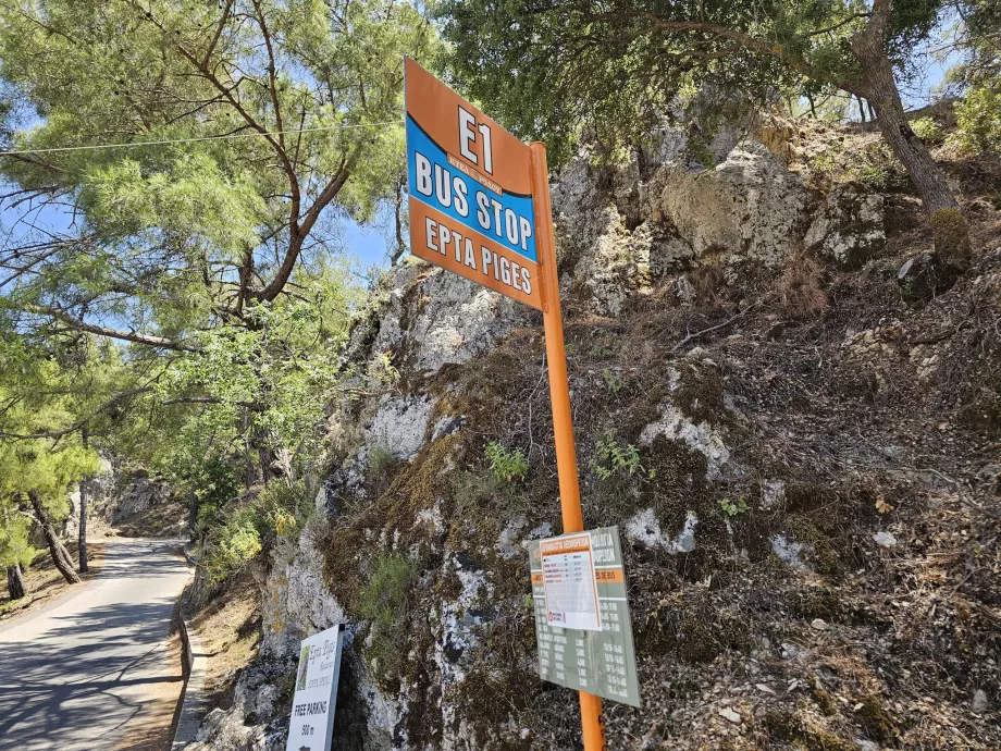 Bus stop, Seven Springs