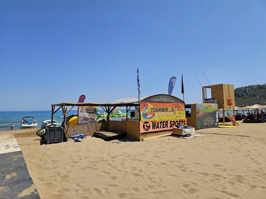 Water sports, Tsambika beach