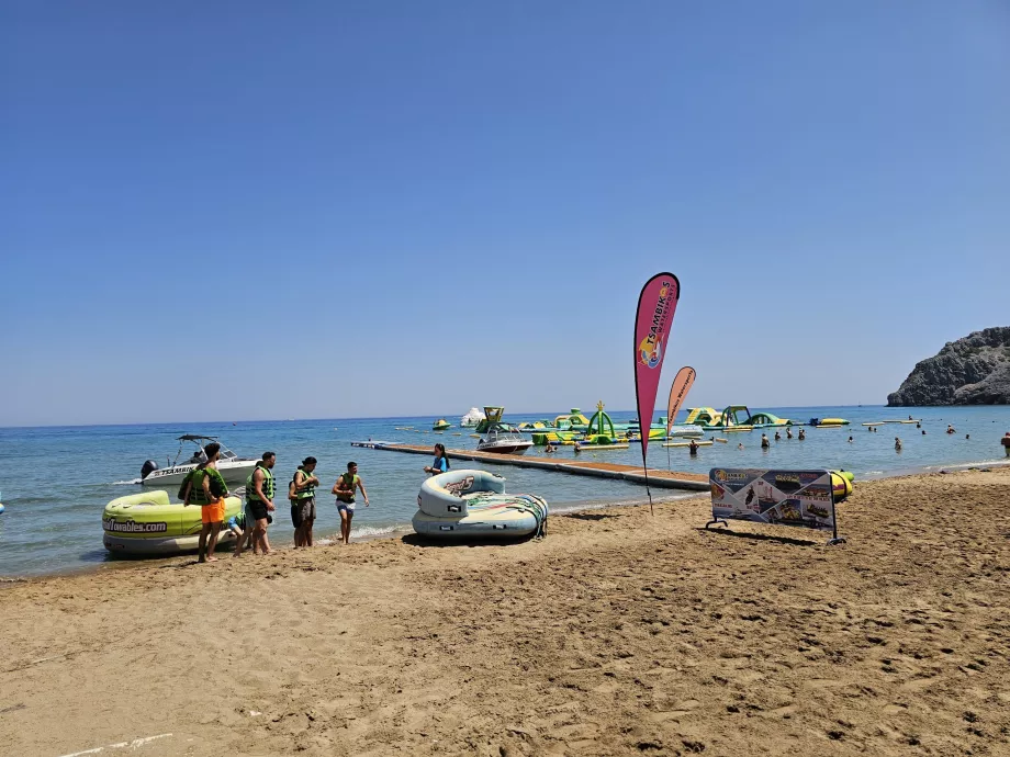 Water sports, Tsambika beach
