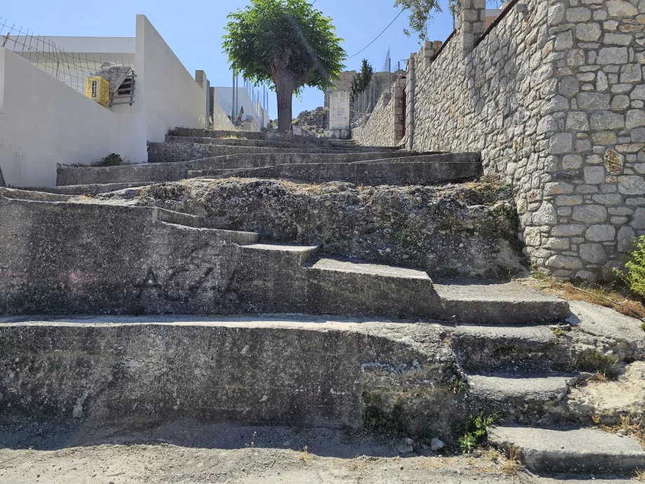 Stairs to Archangelos Castle