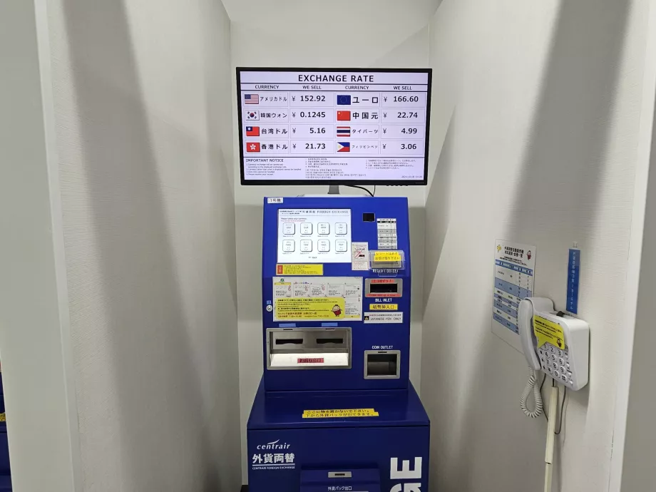 Automatic currency exchange