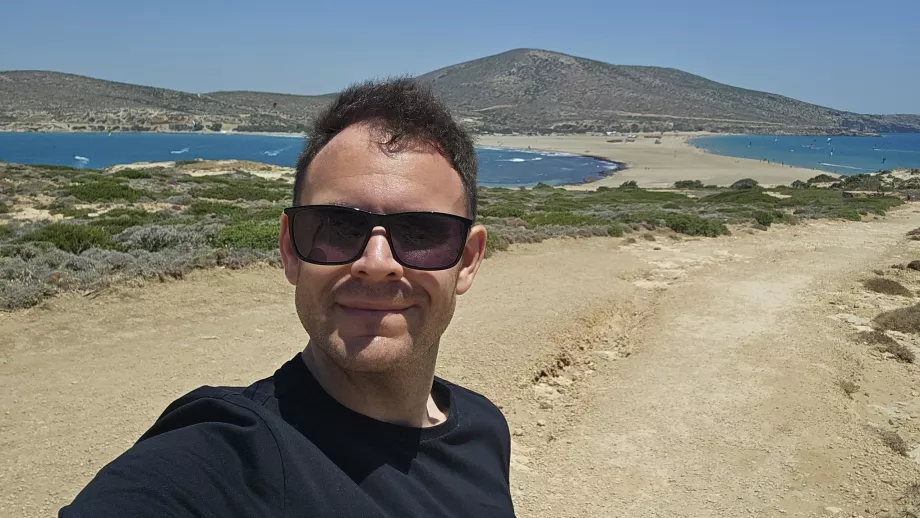 Christopher on Prasonisi beach