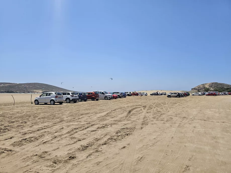 Prasonisi car park
