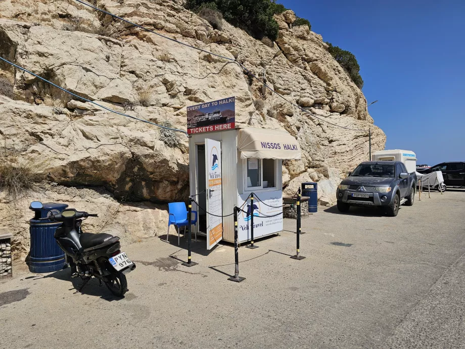 Ferry ticket shop, Skala Kamirou port, Rhodes
