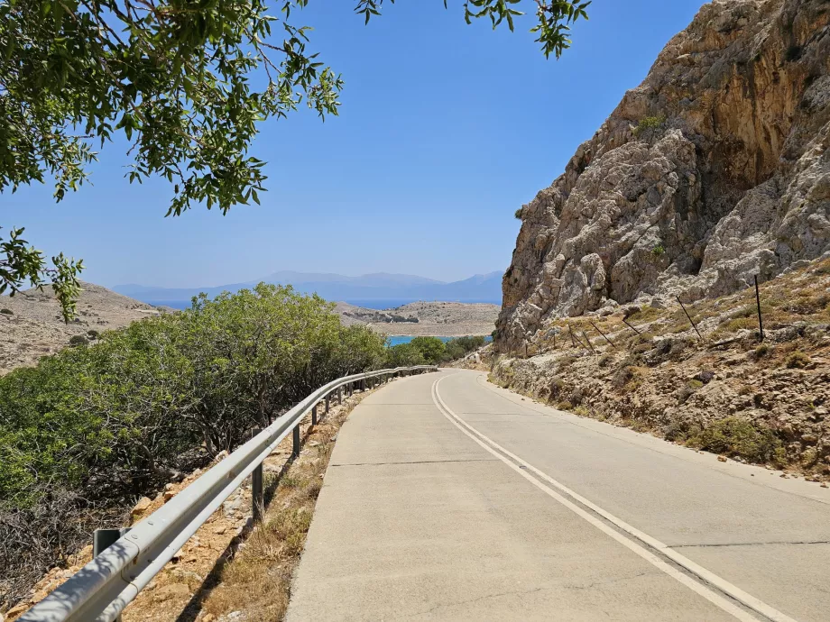 Road to the interior of the island