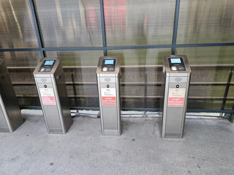 Marmaray Fare Refund Machines