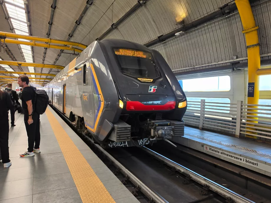 Train at Fiumicino Airport