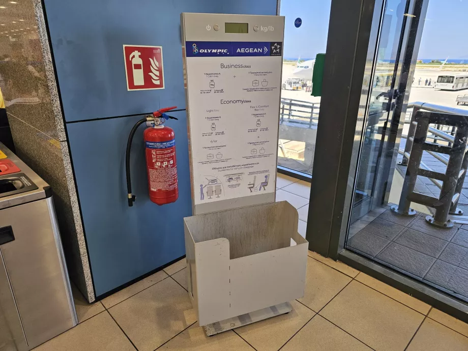 Hand luggage template