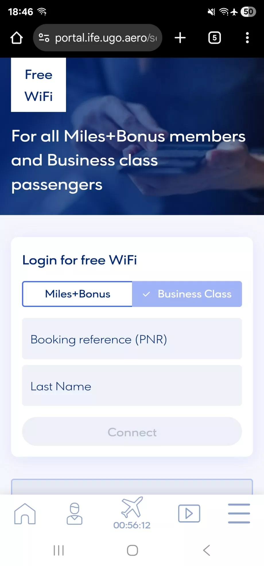 In-flight wi-fi