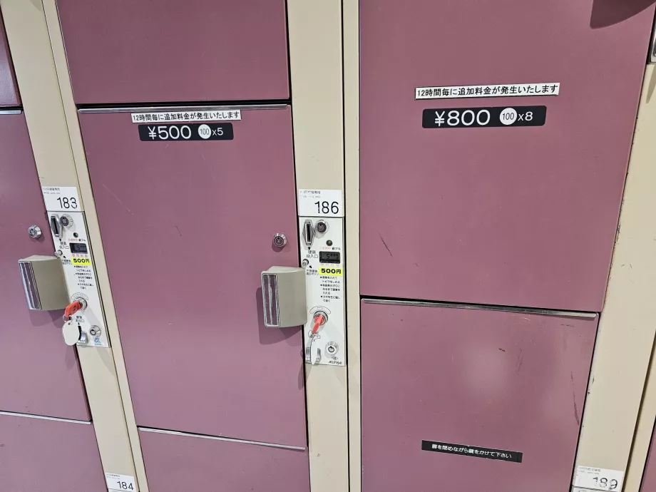 Luggage storage prices