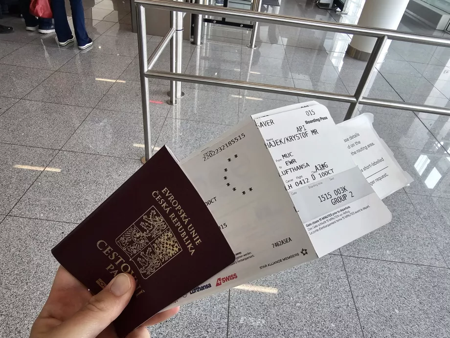 Business class boarding pass