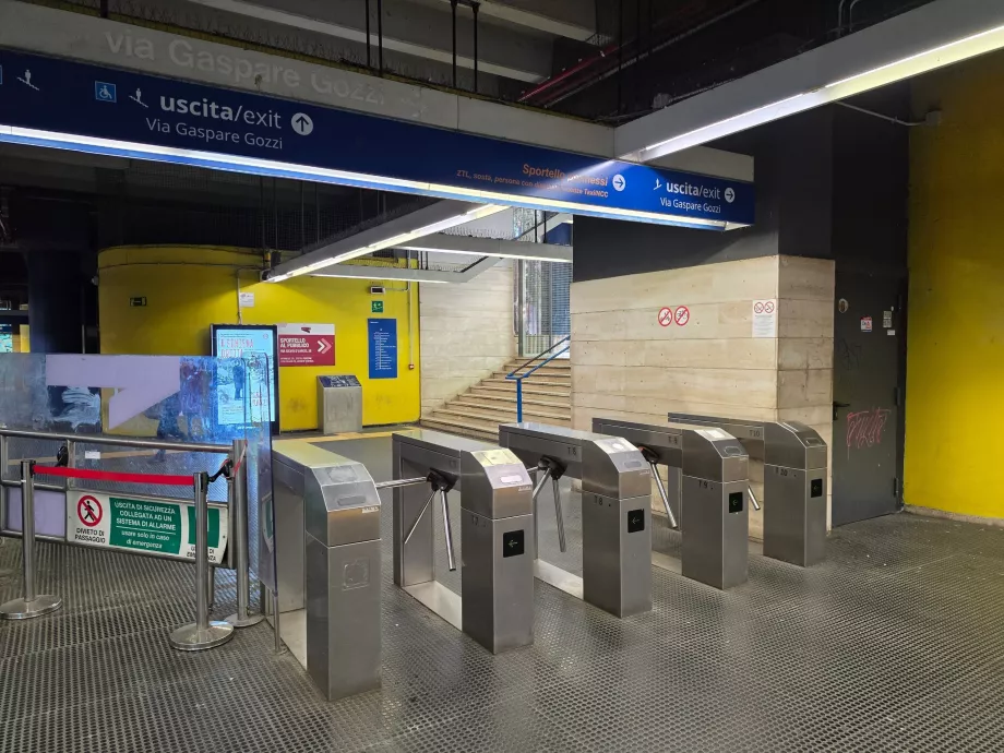 Exit from the metro station