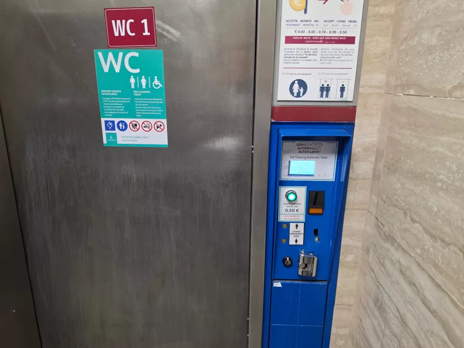50 cents for the toilet in the subway