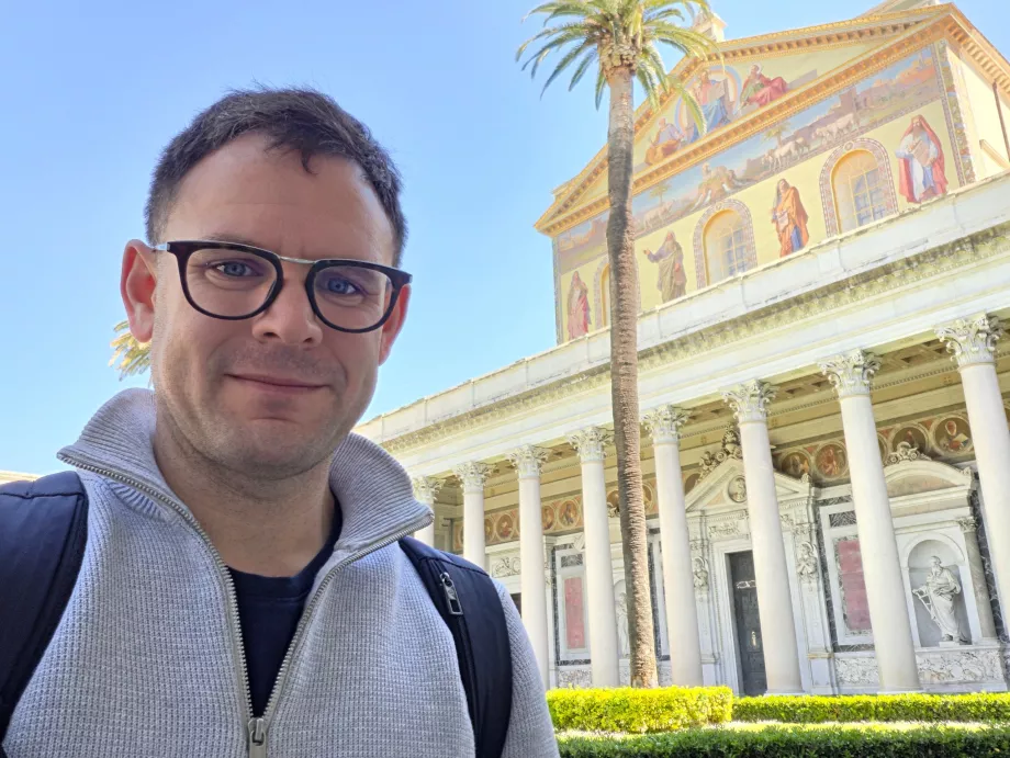 Me at St. Paul's Basilica outside the walls