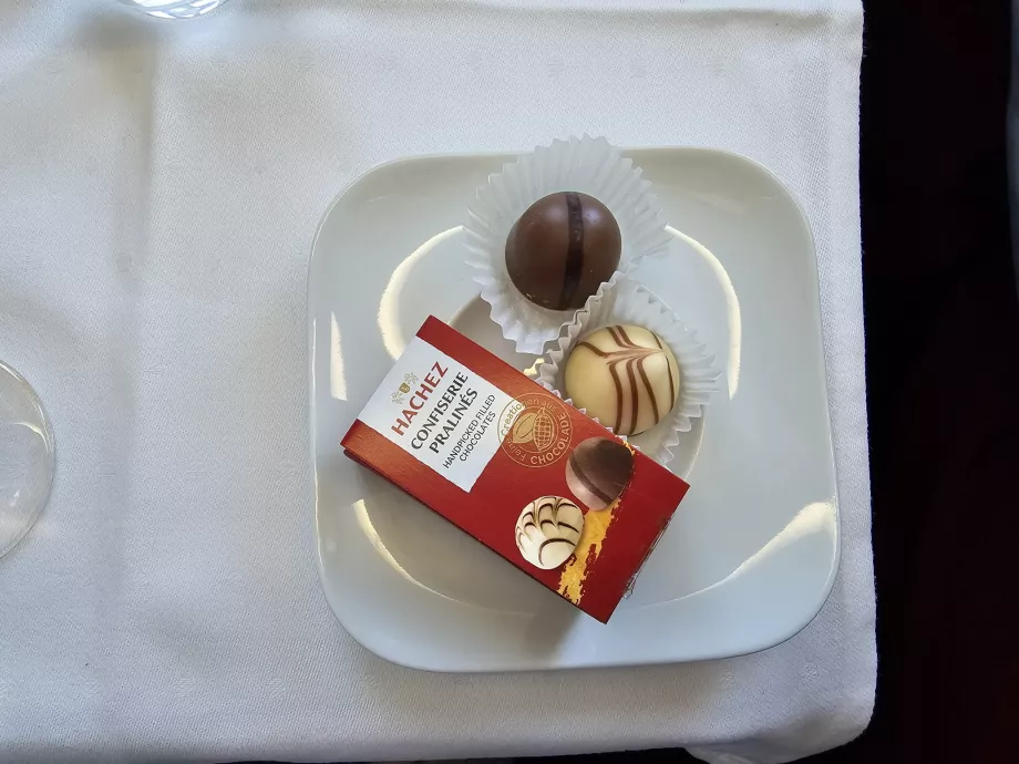 Pralines - dessert before landing