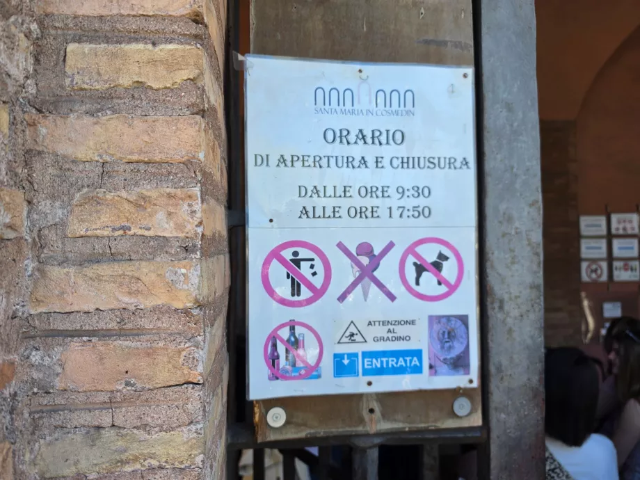 Opening hours of Bocca della Verita