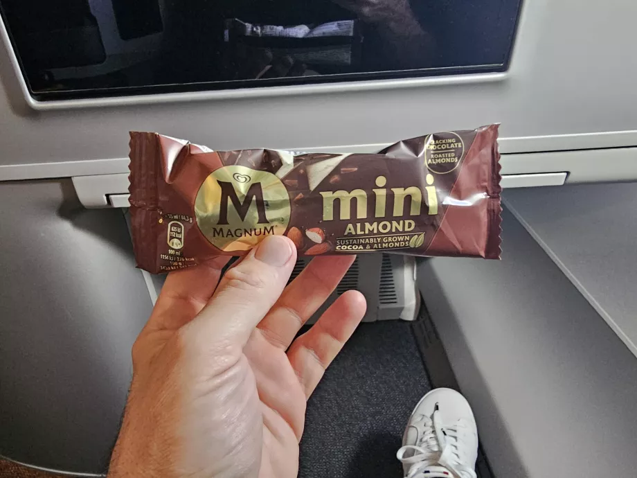 Ice cream before landing