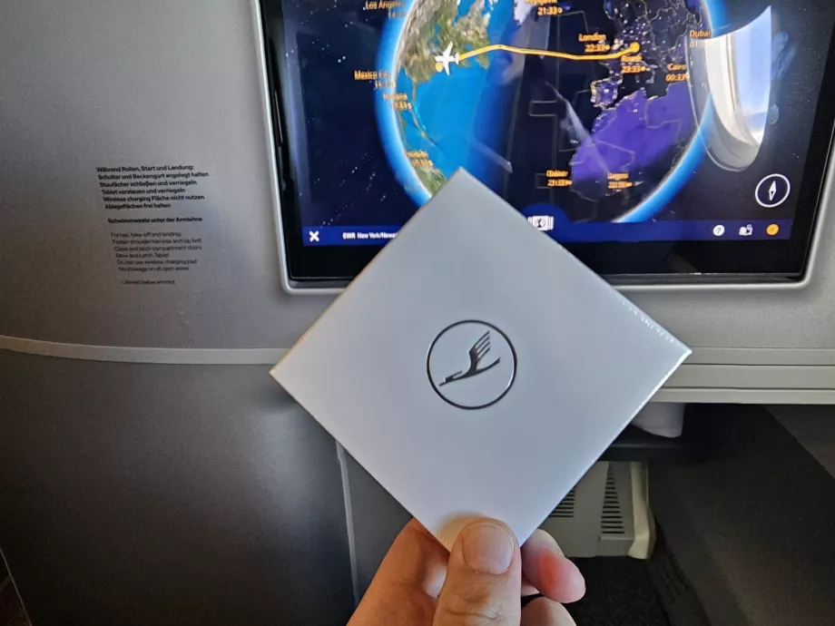 Chocolate before landing