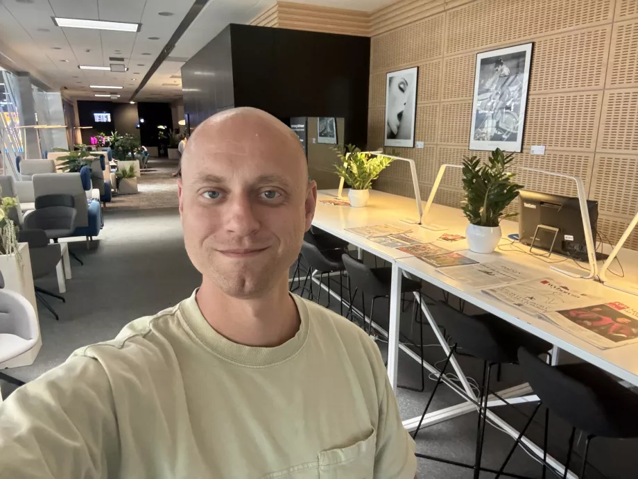 Me in the Poznan POZ lounge