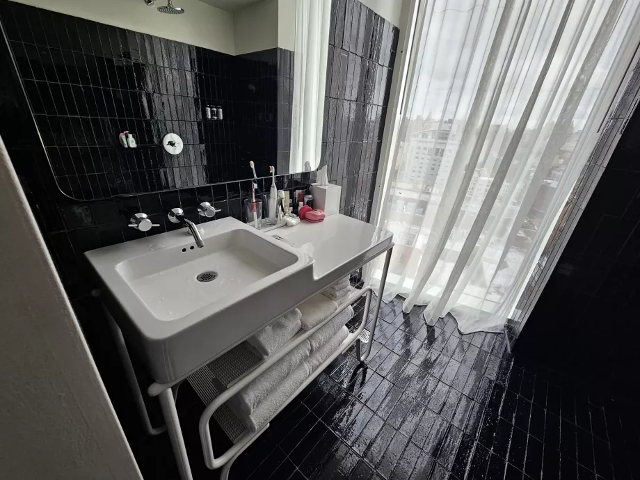 Bathroom with a view