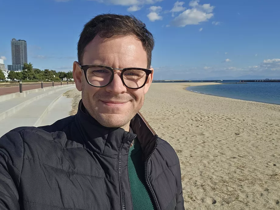 Me on Suma Beach during winter