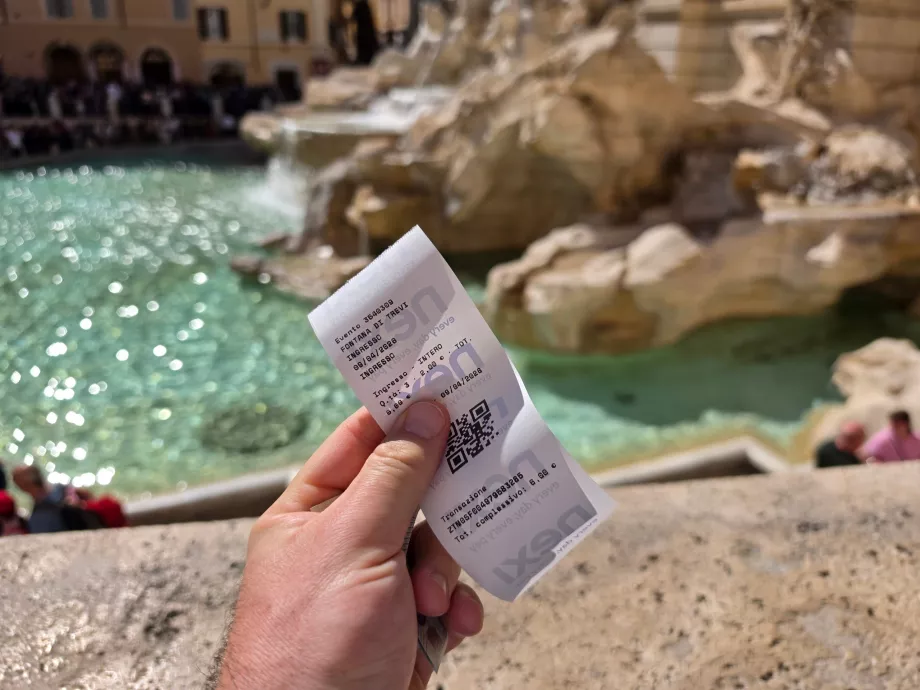Ticket for Trevi Fountain