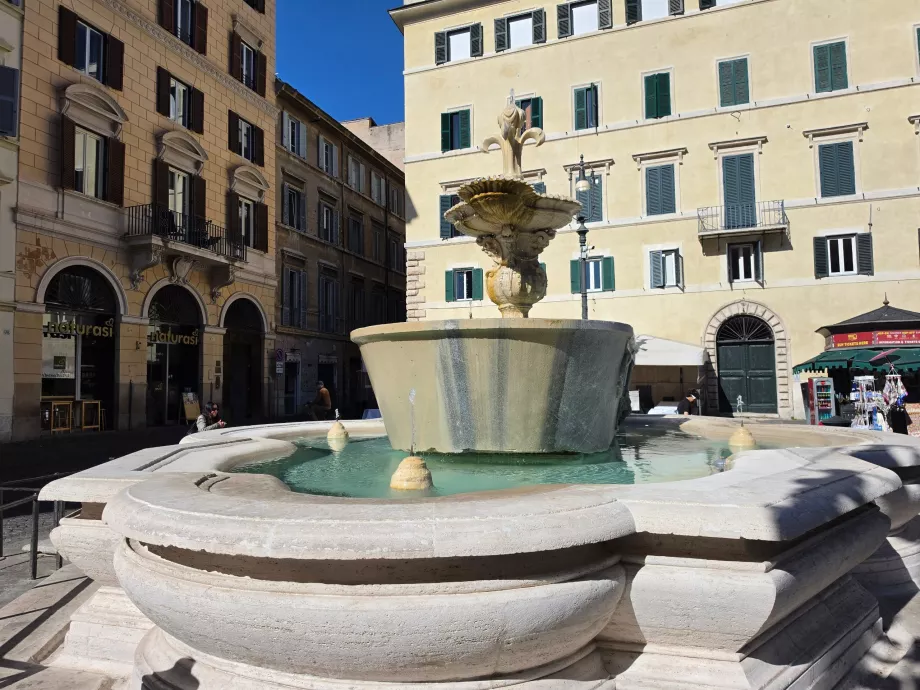 Campo de' Fiori, fountain