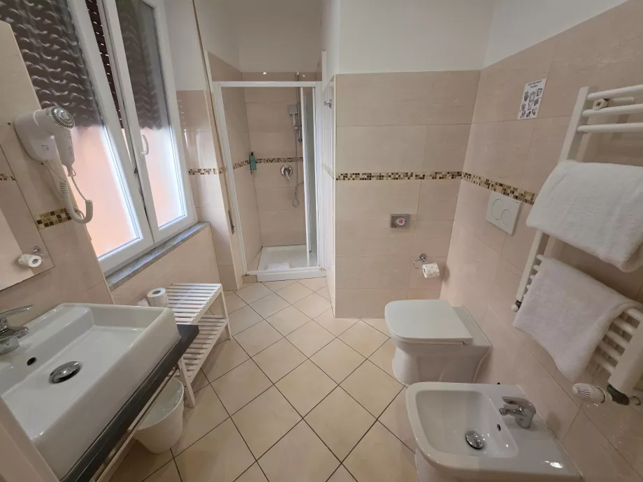 Spacious bathroom