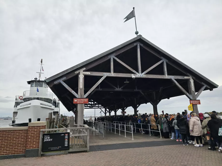 Wharf at the Statue of Liberty