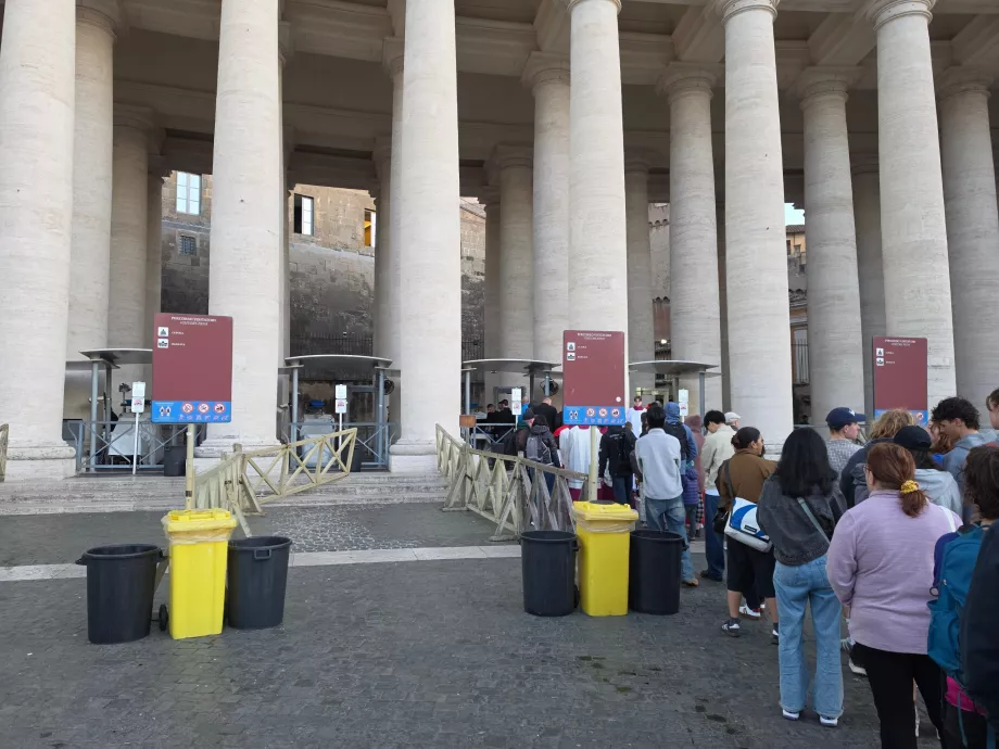Security check before entering St. Peter's Basilica
