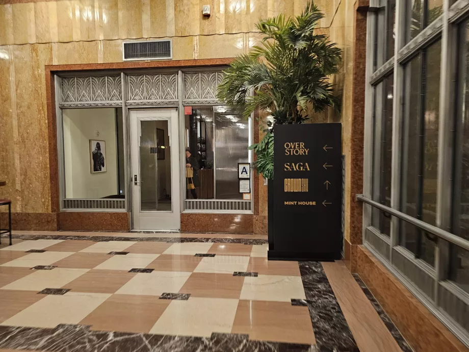 Entrance to the Overstory Bar