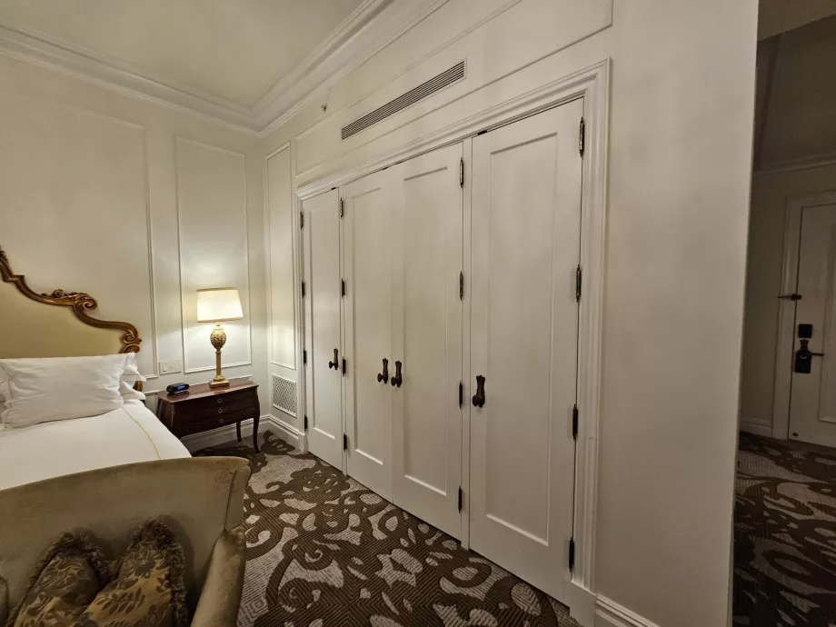 Wardrobe in the room