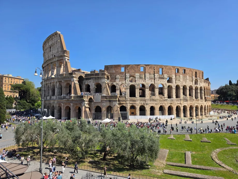Colosseum as seen from the Fora Romana