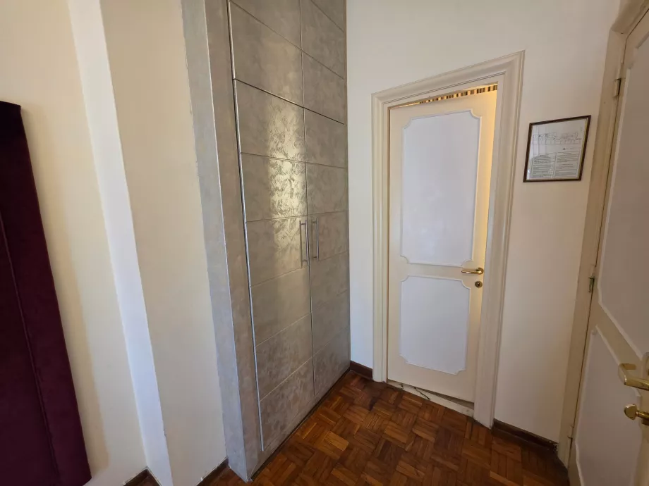 Wardrobe in the room